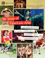Cover of 10 Years of TigerLion Arts brochure